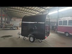 Caravanes alimentaires mobiles de couleur circulaire sur mesure avec une bonne finition