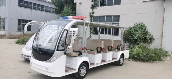 Nouveau véhicule électrique à cadre en acier 4+1 à quatre rangées de sièges avec porte-bagages