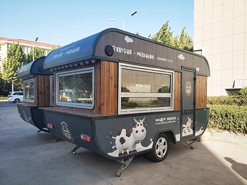 Australia Standard Outdoor Mobile Food Trailer Café glace Hot Dog Pizza Snacks Retour