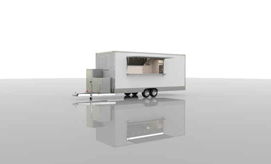 2024 Food Truck Trailer Outdoor Mobile Food Trailer Café glace Hot Dog Pizza Snacks Les produits de base sont les suivants: