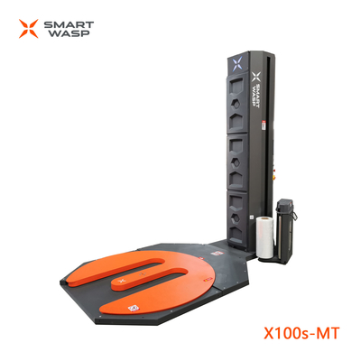 Machine à envelopper en étirement entièrement automatique polyvalente / plateau tournant à palettes en étirement rétrécissant