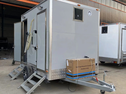 Afforda Luxe de haute qualité Portable salle de bains salle de bains Mobile Toilette Trailer Pour la plage Fête de mariage Divers scénarios