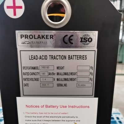 Batterie de chariot élévateur personnalisée 24v 180Ah/5h Batterie de traction au plomb acide Longue durée de vie