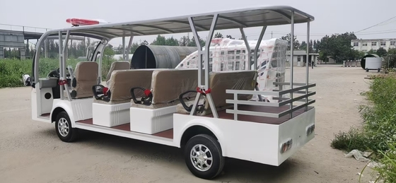 Nouveau véhicule électrique à cadre en acier 4+1 à quatre rangées de sièges avec porte-bagages