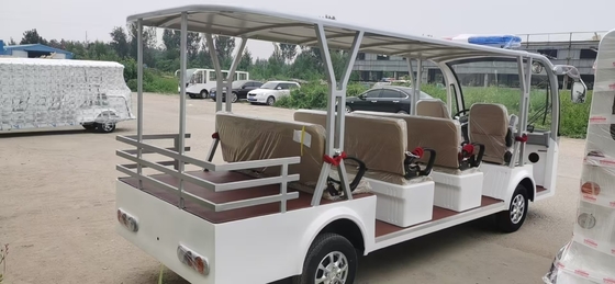 Nouveau véhicule électrique à cadre en acier 4+1 à quatre rangées de sièges avec porte-bagages