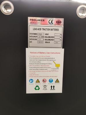 Batterie de traction rechargeable haute performance au plomb-acide pour chariot élévateur 48v 5PZS625 pour Hyter R30XMS2