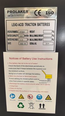 Batterie de traction plomb-acide rechargeable FLT 48V 840Ah à décharge profonde