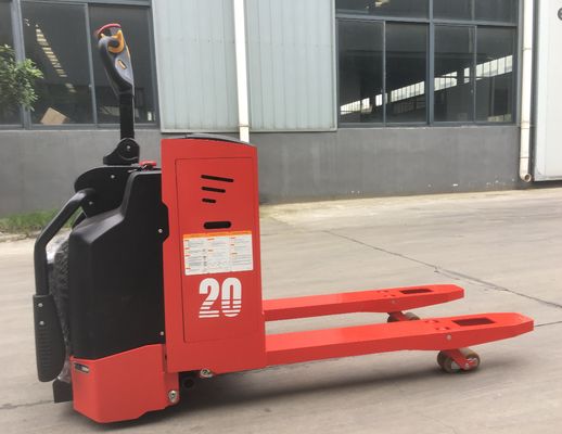LAKER Économie de main-d'œuvre 2 tonnes Stand On Electric Pallet Truck avec une batterie de grande capacité de 210Ah