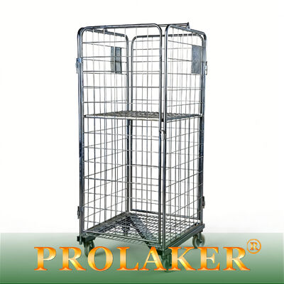 Cage à rouleaux d'entrepôt de type Z Taille personnalisable Capacité de charge Formation droite pliable pour le chiffre d'affaires des matériaux