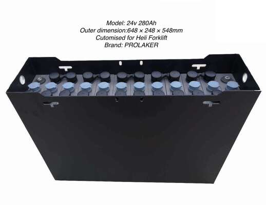 Batterie au plomb à faible entretien 24V 280Ah pour chariot élévateur Heli CBD25L-J2