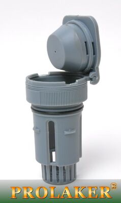 Plug de ventilation de la batterie du chariot élévateur - Plug gris PP de 75 mm pour une ventilation de la batterie sûre et efficace.