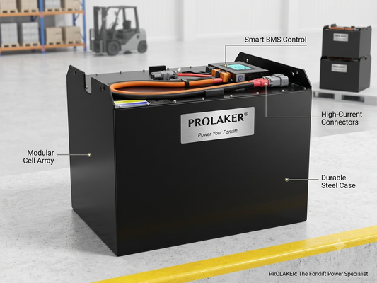 ProLaker remplacement de plomb-acide LiFePO4 pile de chariot élévateur 24V 48V 80V, 210Ah-880Ah personnalisable pour chariot élévateur électrique