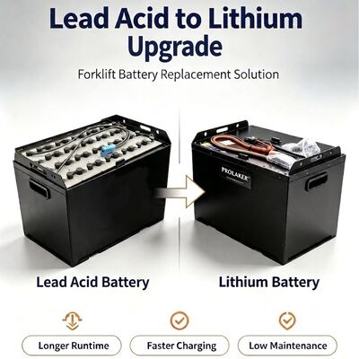 ProLaker remplacement de plomb-acide LiFePO4 pile de chariot élévateur 24V 48V 80V, 210Ah-880Ah personnalisable pour chariot élévateur électrique