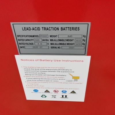 Remplacement de batterie de traction pour chariot élévateur électrique Heli 48V 500AH, connexion flexible à vis 48v 5PzS500