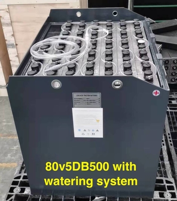 Batterie d'acide de plomb adaptée aux besoins du client de traction de 500AH 80v pour le chariot élévateur de MHE avec le circuit de refroidissement
