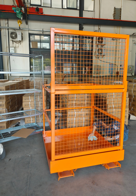 Heavy Duty Deformation Resistant Forklift Maintenance Safety Work Cage